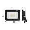 61048 5 led reflektor simpo 20 w cerny neutralni bila ip65