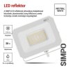 62318 8 led reflektor simpo 30w bily ip65 3000 lm neutralni bila