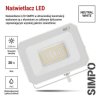62318 9 led reflektor simpo 30w bily ip65 3000 lm neutralni bila