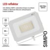62318 10 led reflektor simpo 30w bily ip65 3000 lm neutralni bila