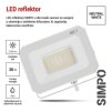 62318 11 led reflektor simpo 30w bily ip65 3000 lm neutralni bila