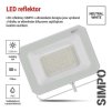 62321 5 led reflektor simpo 50w bily ip65 5000 lm neutralni bila