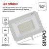 62321 11 led reflektor simpo 50w bily ip65 5000 lm neutralni bila