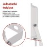 62321 12 led reflektor simpo 50w bily ip65 5000 lm neutralni bila