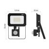 61060 5 led reflektor simpo s pohybovym cidlem 20 w cerny neutralni bila ip44