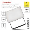 64976 11 led reflektor tambo 10 w 1000l m ip65 cerny