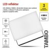 64892 8 led reflektor tambo 30 w 3000l m ip65 cerny