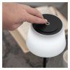 61138 6 led stolni lampa katie nabijeci cerna ip44
