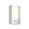 LED venkovní nástěnné svítidlo Warp se senzorem, v.20cm, IP44 (Farba Biela)