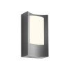 LED venkovní nástěnné svítidlo Warp, v.20cm, IP44 (Farba Biela)