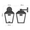 66257 14 led zahradni nastenne svitidlo 18 x 15 x 24 5 cm 1 x e27 15 w