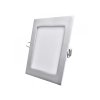 5810 stribrny led panel emos vh 12w ctverec vestavny neutralni bila zd2232