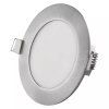 LED zápustný panel NEXXO ø12cm, 7W, CCT, čierny/strieborný (Farba Silver)