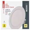 LED zápustný panel NEXXO ø17cm, 12,5W, okrúhly, biely (Farba Biela, Teplota světla 3000K - teplá biela)