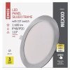 LED zápustný panel NEXXO ø22,5cm, 18W, CCT, okrúhly, čierny/strieborný (Farba Silver)