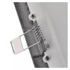 LED zápustný panel NEXXO, 12cm, 7W, CCT, štvorcový, čierny/strieborný (Farba Silver)