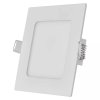 LED zápustný panel NEXXO, 12cm, 7W, štvorcový, biely (Farba Biela, Teplota světla 3000K - teplá biela)