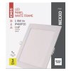 LED zápustný panel NEXXO, 17,5 cm, 12,5 W, štvorcový, biely (Farba Biela, Teplota světla 3000K - teplá biela)