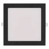 LED zápustný panel NEXXO, 22,5cm, 18W, CCT, štvorcový, čierny/strieborný (Farba Silver)