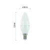 18708 led zarovka classic candle 7 3w e14 tepla bila