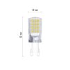 61006 1 led zarovka classic jc g9 4 w 40 w 470 lm neutralni bila