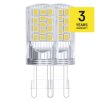 61006 2 led zarovka classic jc g9 4 w 40 w 470 lm neutralni bila