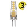 14655 led zarovka classic jc 2w 12v g4 tepla bila