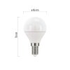 60586 1 led zarovka classic mini globe e14 5 w 40 w 470 lm tepla bila
