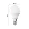 61513 1 led zarovka classic mini globe e14 6 5 w 60 w 806 lm neutralni bila