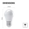 60355 4 led zarovka classic mini globe e27 4 1 w 32 w 350 lm neutralni bila