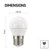 60358 4 led zarovka classic mini globe e27 5 w 40 w 470 lm neutralni bila