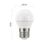 60358 1 led zarovka classic mini globe e27 5 w 40 w 470 lm neutralni bila