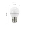 60346 1 led zarovka classic mini globe e27 5 w 40 w 470 lm tepla bila