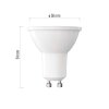 60574 1 led zarovka classic mr16 gu10 3 8 w 30 w 320 lm tepla bila