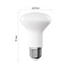 61540 1 led zarovka classic r63 e27 7 w 60 w 806 lm tepla bila