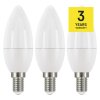 60457 3 led zarovka classic svicka e14 5 w 40 w 470 lm tepla bila