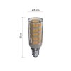 60460 1 led zarovka do digestore classic jc e14 4 5 w 40 w 465 lm tepla bila