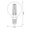 50531 2 led zarovka e14 cri95 g50 5 9w 2700k stmivatelna