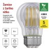 61720 8 led zarovka filament a class a60 e27 5 w 75 w 1 060 lm neutralni bila