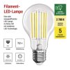 61294 4 led zarovka filament a60 a class e27 7 2 w 100 w 1521 lm tepla bila