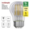 61036 5 led zarovka filament a60 a class e27 3 8 w 60 w 806 lm tepla bila