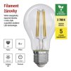 61039 2 led zarovka filament a60 a class e27 5 w 75 w 1 060 lm tepla bila