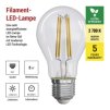 61039 3 led zarovka filament a60 a class e27 5 w 75 w 1 060 lm tepla bila