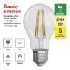 61039 7 led zarovka filament a60 a class e27 5 w 75 w 1 060 lm tepla bila