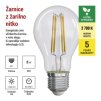61039 8 led zarovka filament a60 a class e27 5 w 75 w 1 060 lm tepla bila
