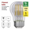 61042 4 led zarovka filament a60 a class e27 5 w 75 w 1 060 lm tepla bila