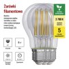 61042 6 led zarovka filament a60 a class e27 5 w 75 w 1 060 lm tepla bila