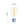 22503 1 led zarovka filament a67 11w e27 tepla bila