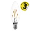 14622 led zarovka filament candle 3 4w e14 tepla bila