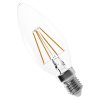 14622 2 led zarovka filament candle 3 4w e14 tepla bila